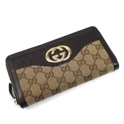 GUCCI グッチ スーキー インターロッキングG 長財布 ベージュ ブラウン 308012 レディース【中古】