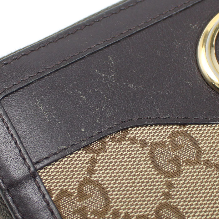 GUCCI グッチ スーキー インターロッキングG 長財布 ベージュ ブラウン 308012 レディース【中古】