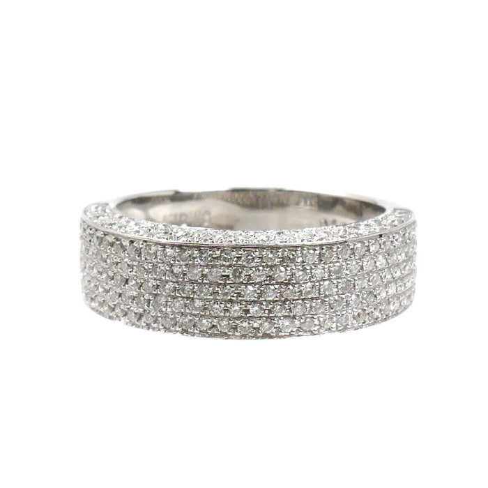 K18WG ホワイトゴールド リング・指輪 ダイヤモンド1.25ct 10号 4.2g レディース【中古】【美品】