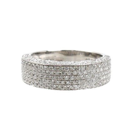 K18WG ホワイトゴールド リング・指輪 ダイヤモンド1.25ct 10号 4.2g レディース【中古】【美品】