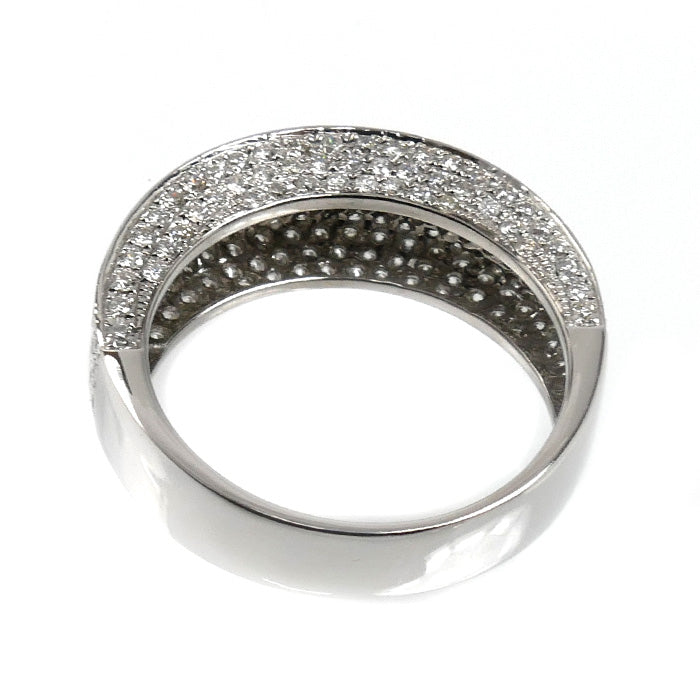 K18WG ホワイトゴールド リング・指輪 ダイヤモンド1.25ct 10号 4.2g レディース【中古】【美品】