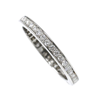 Van Cleef & Arpels ヴァンクリーフ＆アーペル Pt950プラチナ ロマンスエタニティ リング・指輪 VCAR01W000 10号 50 2.8g レディース【中古】【美品】