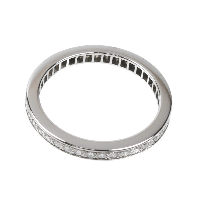 Van Cleef & Arpels ヴァンクリーフ＆アーペル Pt950プラチナ ロマンスエタニティ リング・指輪 VCAR01W000 10号 50 2.8g レディース【中古】【美品】