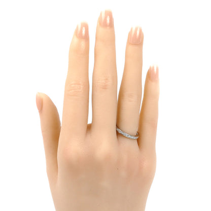 Van Cleef & Arpels ヴァンクリーフ＆アーペル Pt950プラチナ ロマンスエタニティ リング・指輪 VCAR01W000 10号 50 2.8g レディース【中古】【美品】