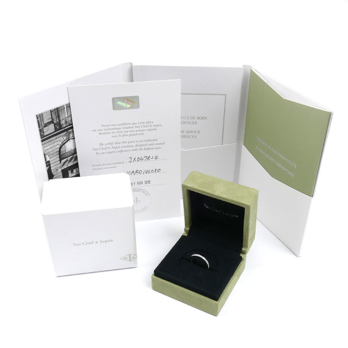 Van Cleef & Arpels ヴァンクリーフ＆アーペル Pt950プラチナ ロマンスエタニティ リング・指輪 VCAR01W000 10号 50 2.8g レディース【中古】【美品】