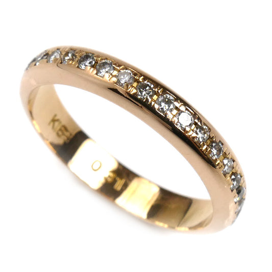 K18PG ピンクゴールド フルエタニティ リング・指輪 ダイヤモンド0.31ct 7号 2.3g レディース【中古】