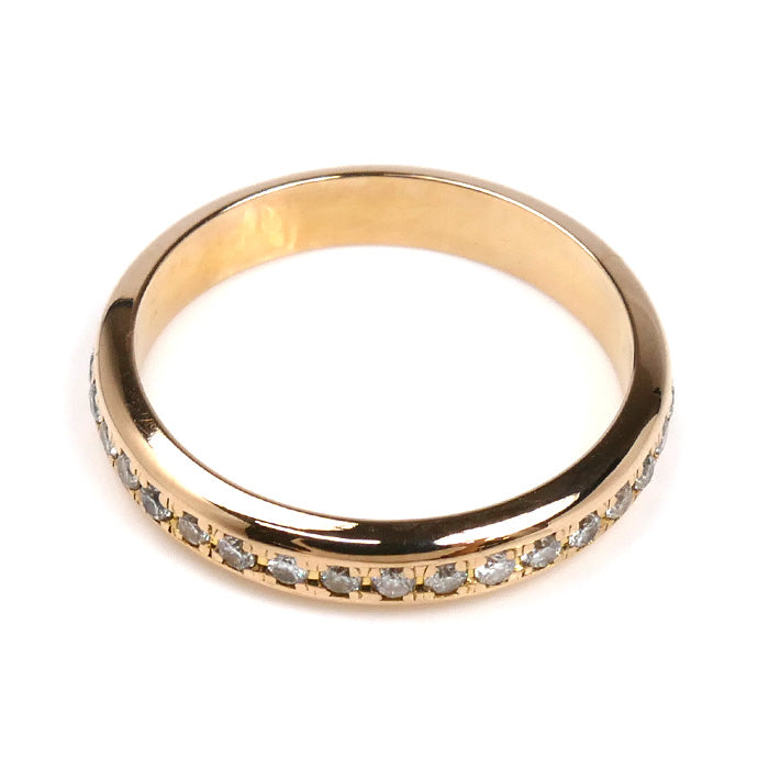 K18PG ピンクゴールド フルエタニティ リング・指輪 ダイヤモンド0.31ct 7号 2.3g レディース【中古】