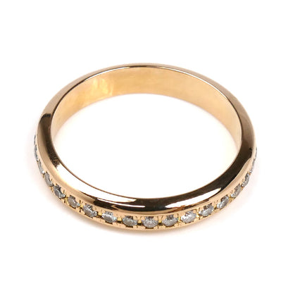 K18PG ピンクゴールド フルエタニティ リング・指輪 ダイヤモンド0.31ct 7号 2.3g レディース【中古】