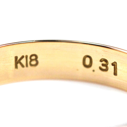 K18PG ピンクゴールド フルエタニティ リング・指輪 ダイヤモンド0.31ct 7号 2.3g レディース【中古】