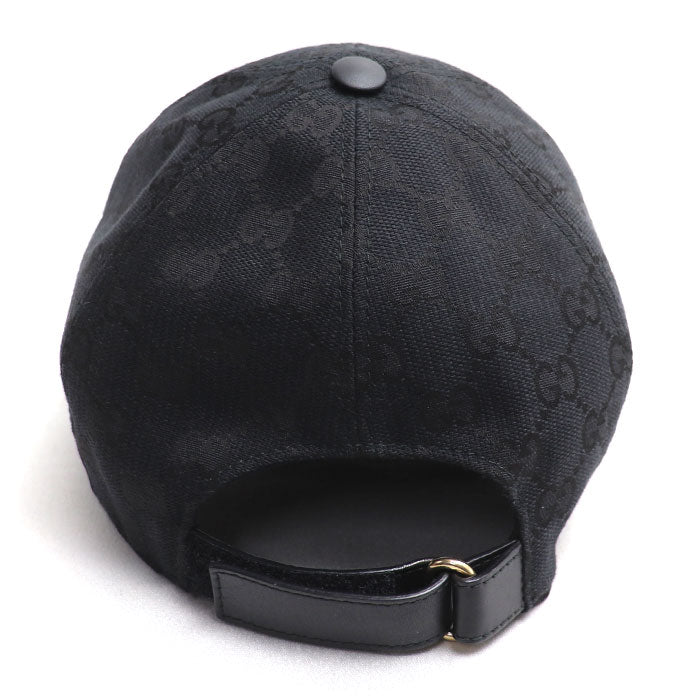 GUCCI グッチ シュリーライン GG キャップ ブラック 200035 L メンズ【中古】