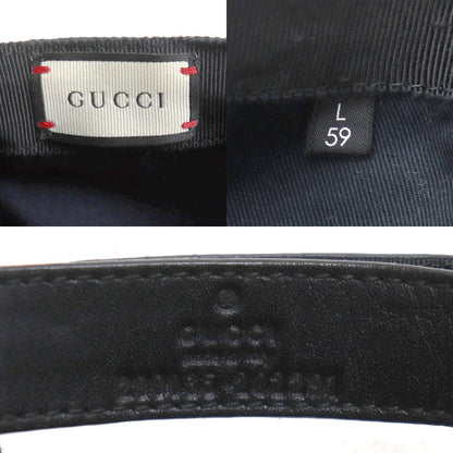 GUCCI グッチ シュリーライン GG キャップ ブラック 200035 L メンズ【中古】