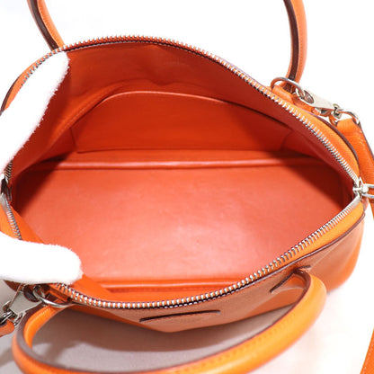 HERMES エルメス ボリード27 ヴォーエプソン 2Wayショルダーバッグ オレンジ レディース □N【中古】