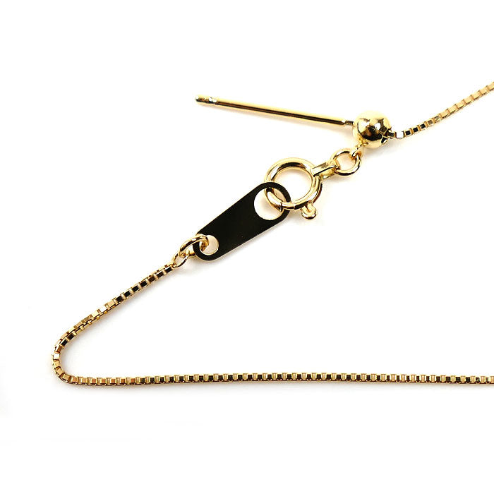 K18YG イエローゴールド ネックレス ベネチアン 1.9g 45cm フリーチェーン レディース【中古】【美品】