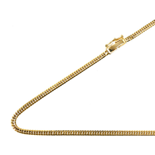 K18YG イエローゴールド ネックレス 喜平6面Wカット 9.3g 45cm レディース【中古】