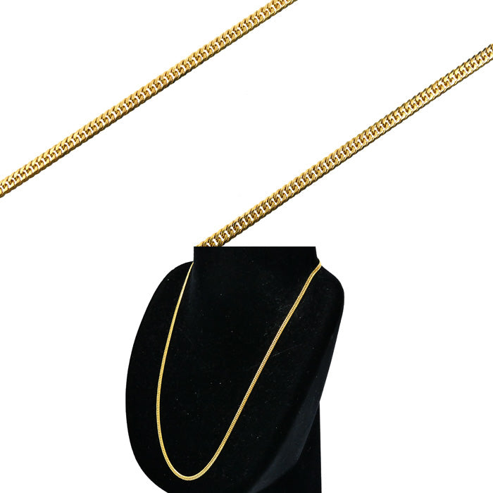 K18YG イエローゴールド ネックレス 喜平6面Wカット 9.3g 45cm レディース【中古】