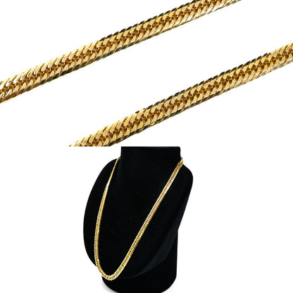 K18YG イエローゴールド ネックレス 喜平8面トリプルカット 50.5g 50cm メンズ【中古】