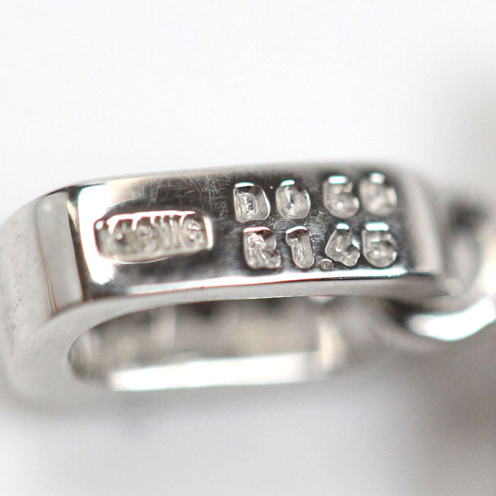 K18WG ホワイトゴールド クロス ペンダントトップ ルビー1.45ct ダイヤモンド0.50ct 6.8g レディース【中古】【美品】