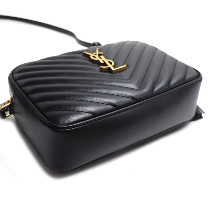SAINT LAURENT サンローラン ルー カメラバッグ ショルダーバッグ ブラック 612544 レディース【中古】【美品】