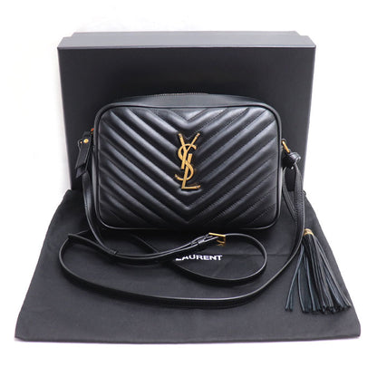 SAINT LAURENT サンローラン ルー カメラバッグ ショルダーバッグ ブラック 612544 レディース【中古】【美品】