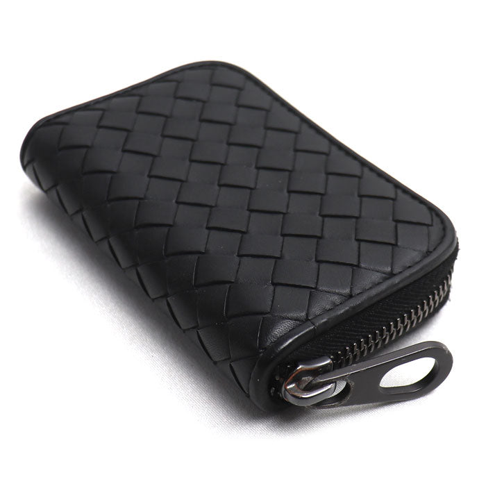 BOTTEGAVENETA ボッテガヴェネタ イントレチャート コインケース ブラック 473010 ユニセックス【中古】