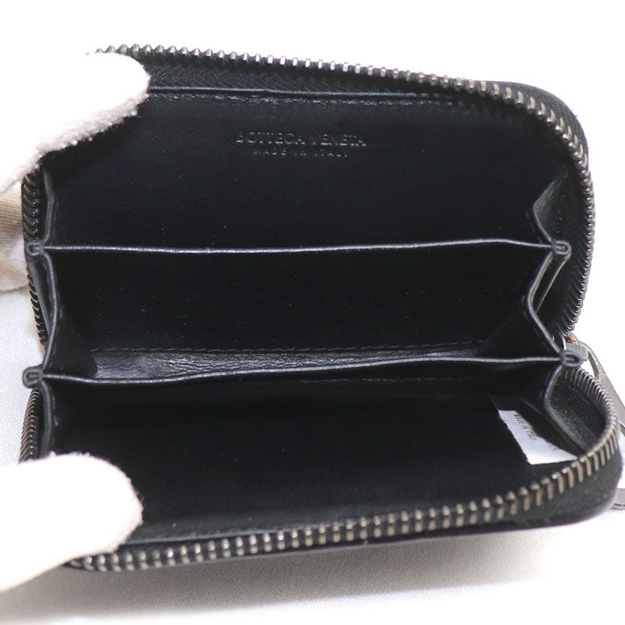 BOTTEGAVENETA ボッテガヴェネタ イントレチャート コインケース ブラック 473010 ユニセックス【中古】