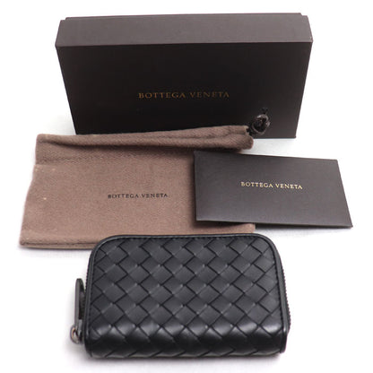 BOTTEGAVENETA ボッテガヴェネタ イントレチャート コインケース ブラック 473010 ユニセックス【中古】