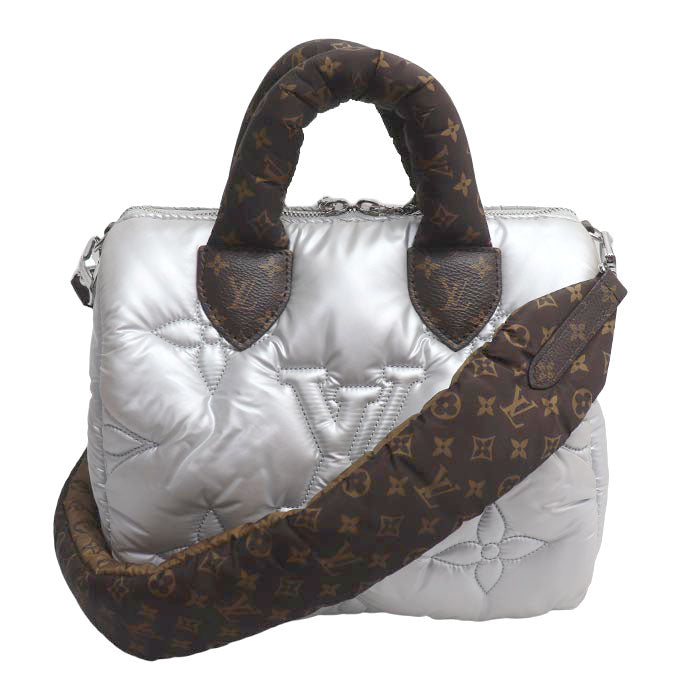 LOUIS VUITTON ルイ・ヴィトン スピーディ バンドリエール25 2Wayショルダーバッグ モノグラム LV ピロー シルバー M20973 ICチップ レディース【中古】【美品】