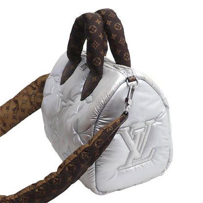 LOUIS VUITTON ルイ・ヴィトン スピーディ バンドリエール25 2Wayショルダーバッグ モノグラム LV ピロー シルバー M20973 ICチップ レディース【中古】【美品】