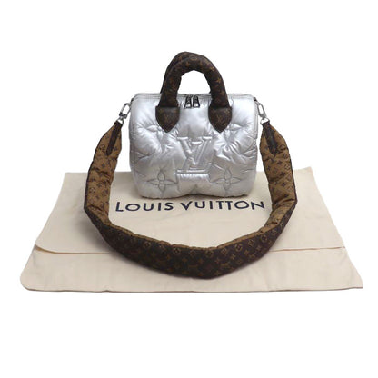 LOUIS VUITTON ルイ・ヴィトン スピーディ バンドリエール25 2Wayショルダーバッグ モノグラム LV ピロー シルバー M20973 ICチップ レディース【中古】【美品】
