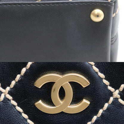 CHANEL シャネル ワイルドステッチ トートバッグ ブラック A18126 レディース【中古】