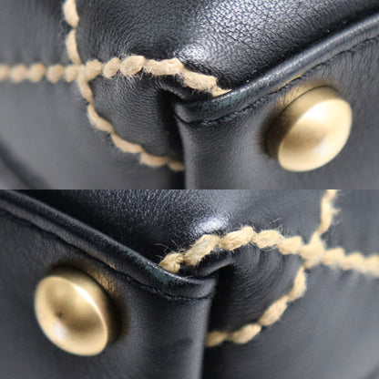 CHANEL シャネル ワイルドステッチ トートバッグ ブラック A18126 レディース【中古】