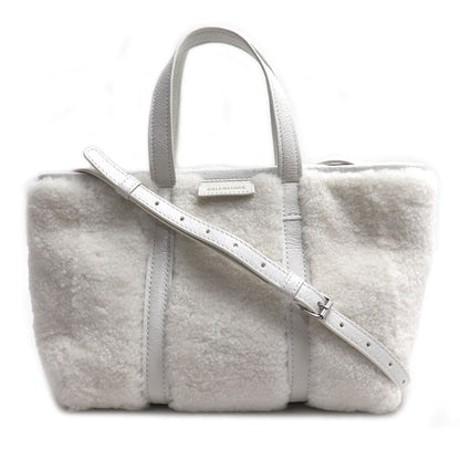 BALENCIAGA バレンシアガ バルベス スモール 2Wayショルダーバッグ ホワイト 671404 レディース【中古】