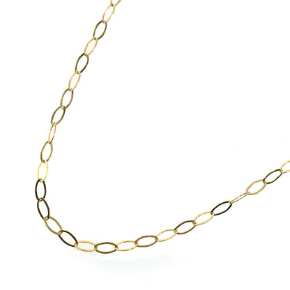 K18YG イエローゴールド デザイン ネックレス 2.6g 50cm レディース【中古】【美品】