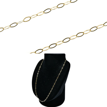 K18YG イエローゴールド デザイン ネックレス 2.6g 50cm レディース【中古】【美品】