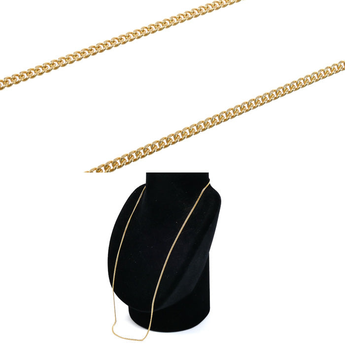 K18YG イエローゴールド ネックレス 喜平2面カット 10.1g 60cm ユニセックス【中古】