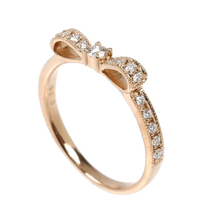 Avaron K18PG ピンクゴールド リング・指輪 BNR-175 ダイヤモンド0.25ct 10号 2.2g レディース【中古】