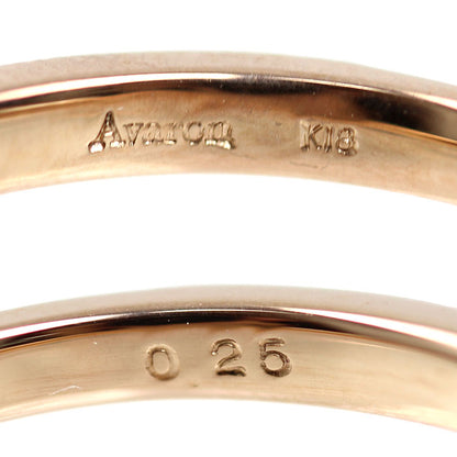 Avaron K18PG ピンクゴールド リング・指輪 BNR-175 ダイヤモンド0.25ct 10号 2.2g レディース【中古】
