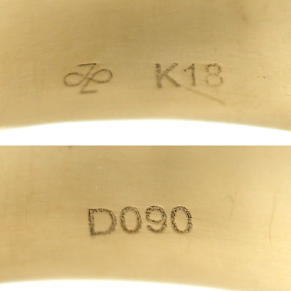 K18YG イエローゴールド リング・指輪 ダイヤモンド0.90ct 18号 10.9g ユニセックス【中古】【美品】