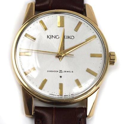 SEIKO セイコー KING SEIKO DIASHOCK 25 JEWELS 腕時計 手巻き 15034 盾メダリオン メンズ【中古】