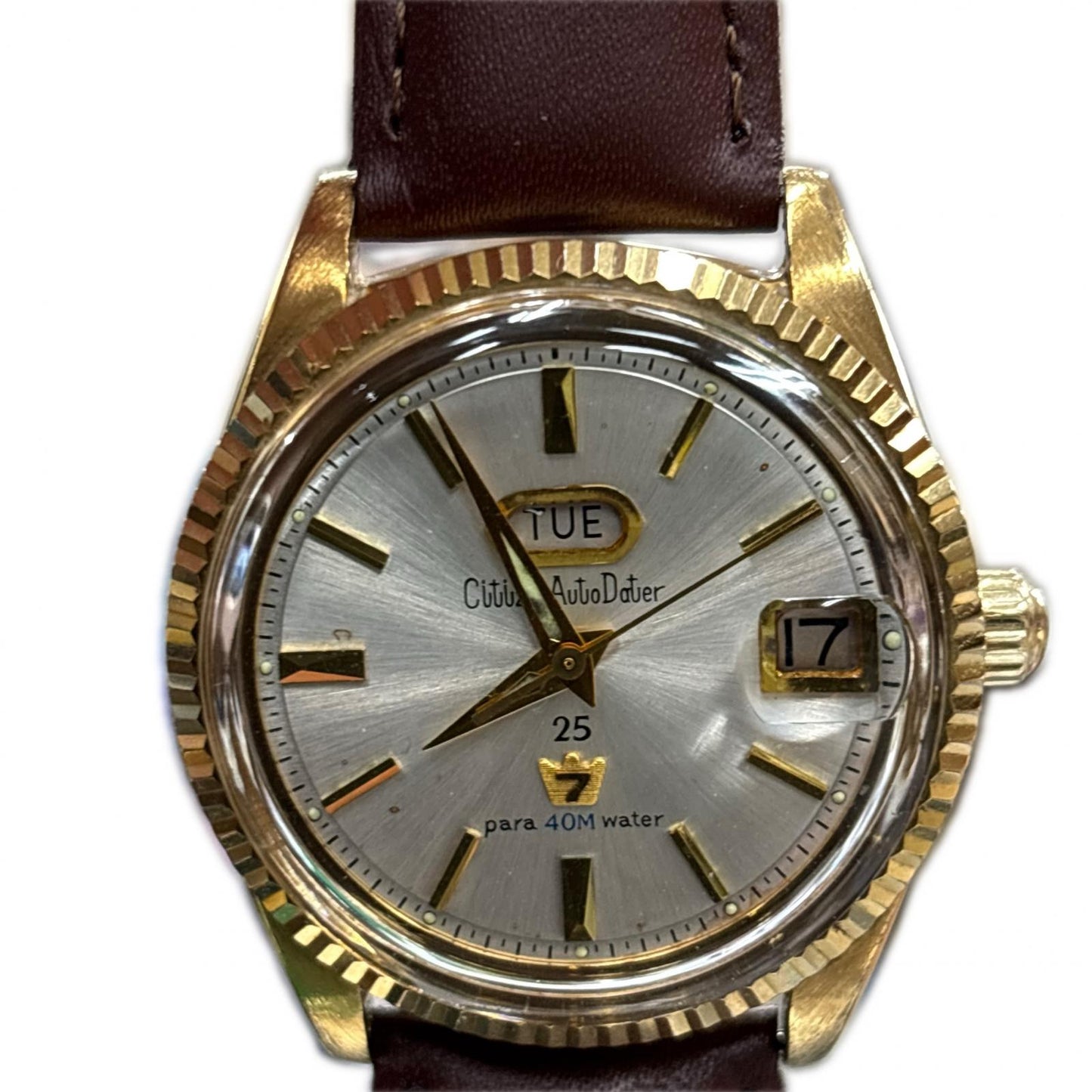 CITIZEN シチズン Auto Dater 25 腕時計 自動巻き メンズ ADSG1302-TA【中古】