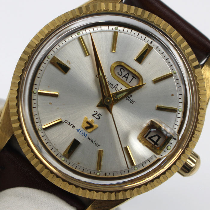 CITIZEN シチズン Auto Dater 25 腕時計 自動巻き メンズ ADSG1302-TA【中古】