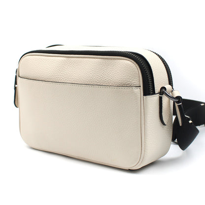 COACH コーチ グラハム クロスボディ ヴァーシティ モチーフ ショルダーバッグ チョーク/ブラック CAJ64 QBMQV アウトレット ユニセックス【中古】