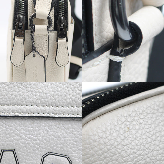 COACH コーチ グラハム クロスボディ ヴァーシティ モチーフ ショルダーバッグ チョーク/ブラック CAJ64 QBMQV アウトレット ユニセックス【中古】