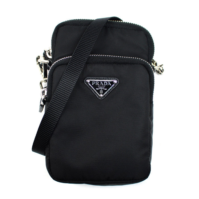 PRADA プラダ Re-Nylon フォンケース ショルダーバッグ ブラック 2ZT024_2DMI_F0002 ユニセックス【中古】