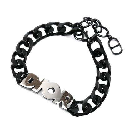Dior ディオール メタル CD ICON チェーンリンク ブレスレット B1611HOMMT 21cm メンズ【中古】