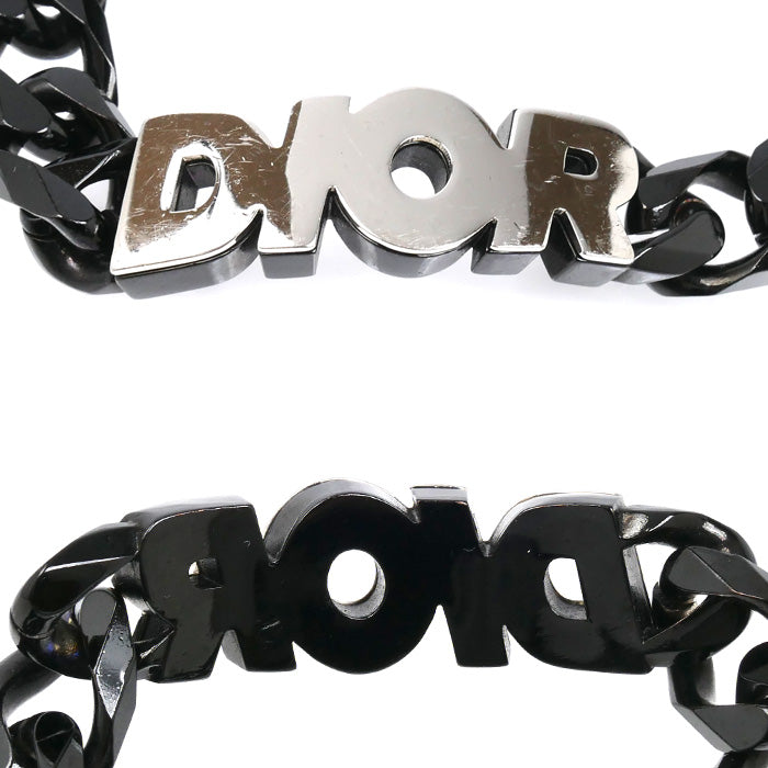 Dior ディオール メタル CD ICON チェーンリンク ブレスレット B1611HOMMT 21cm メンズ【中古】