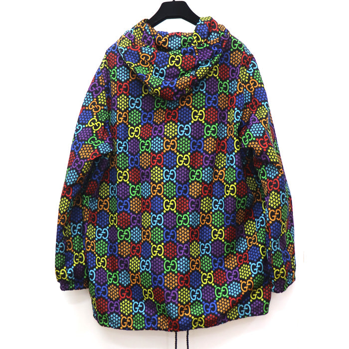 GUCCI グッチ サイケデリック ナイロンパーカー ナイロンジャケット マルチカラー 601712 ZADGN 48 メンズ【未使用】【買取品】