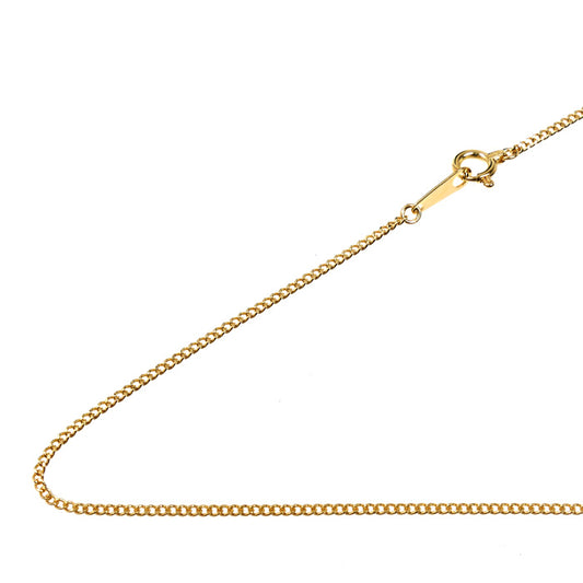 K18YG イエローゴールド ネックレス 喜平2面カット 2.2g 40cm レディース【中古】