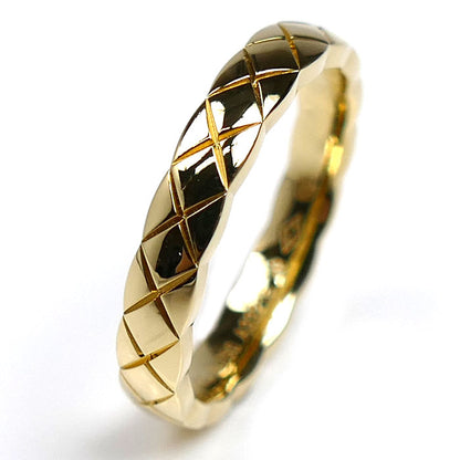 CHANEL シャネル K18YG イエローゴールド ココクラッシュ ミニ リング・指輪 J11794 9号 49 3.6g レディース【中古】【美品】