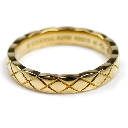 CHANEL シャネル K18YG イエローゴールド ココクラッシュ ミニ リング・指輪 J11794 9号 49 3.6g レディース【中古】【美品】